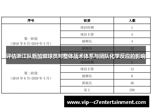评估浙江队新加盟球员对整体战术体系与团队化学反应的影响 评估浙江队新加盟球员对整体战术体系与团队化学反应的影响